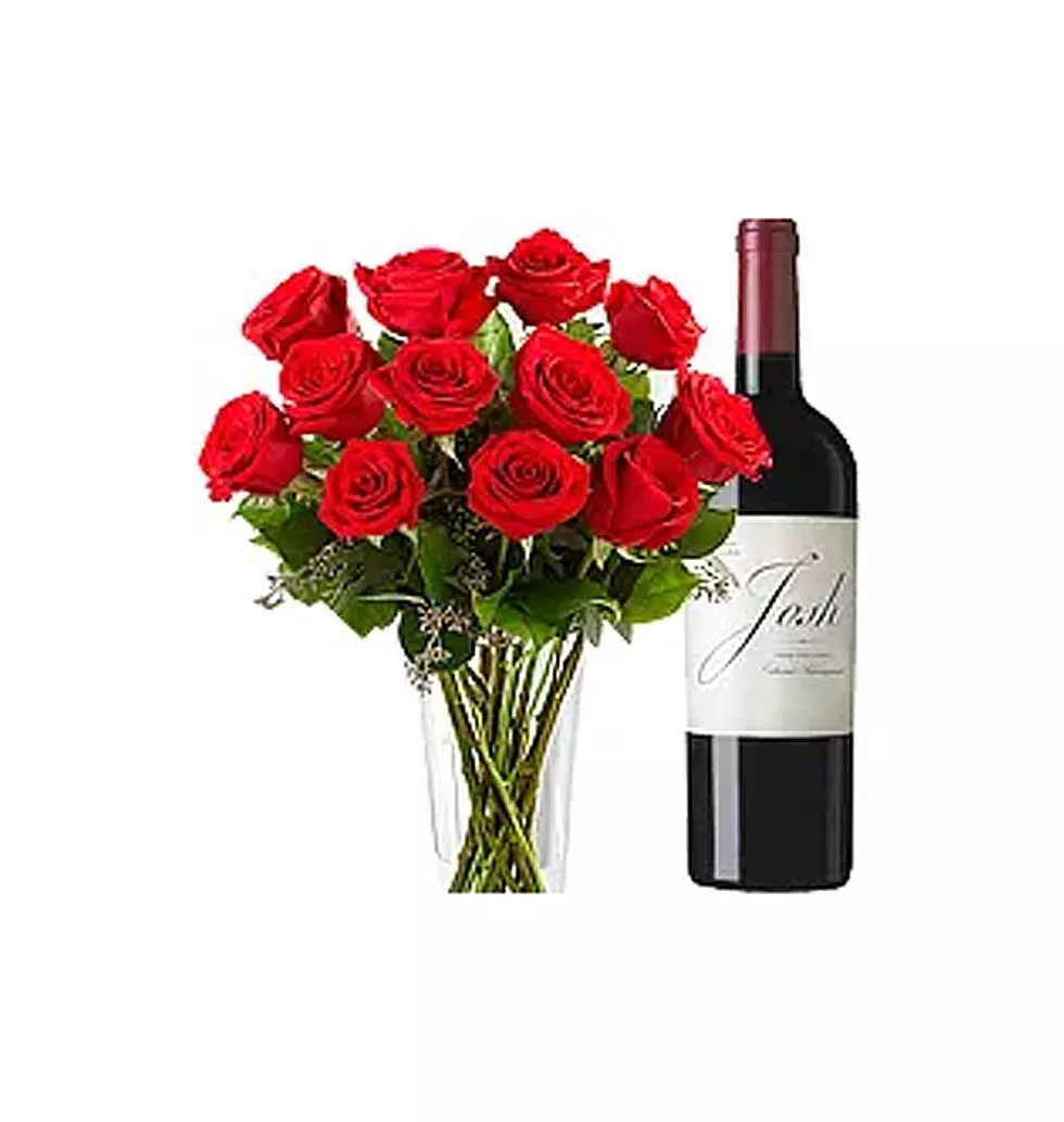Breathtaking Roses Wine Delight