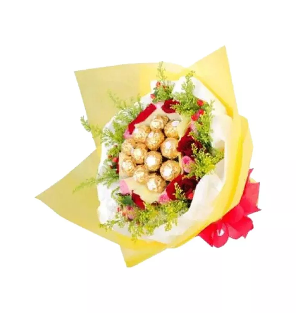 Unbreakable Love Chocolates N Roses Bouquet