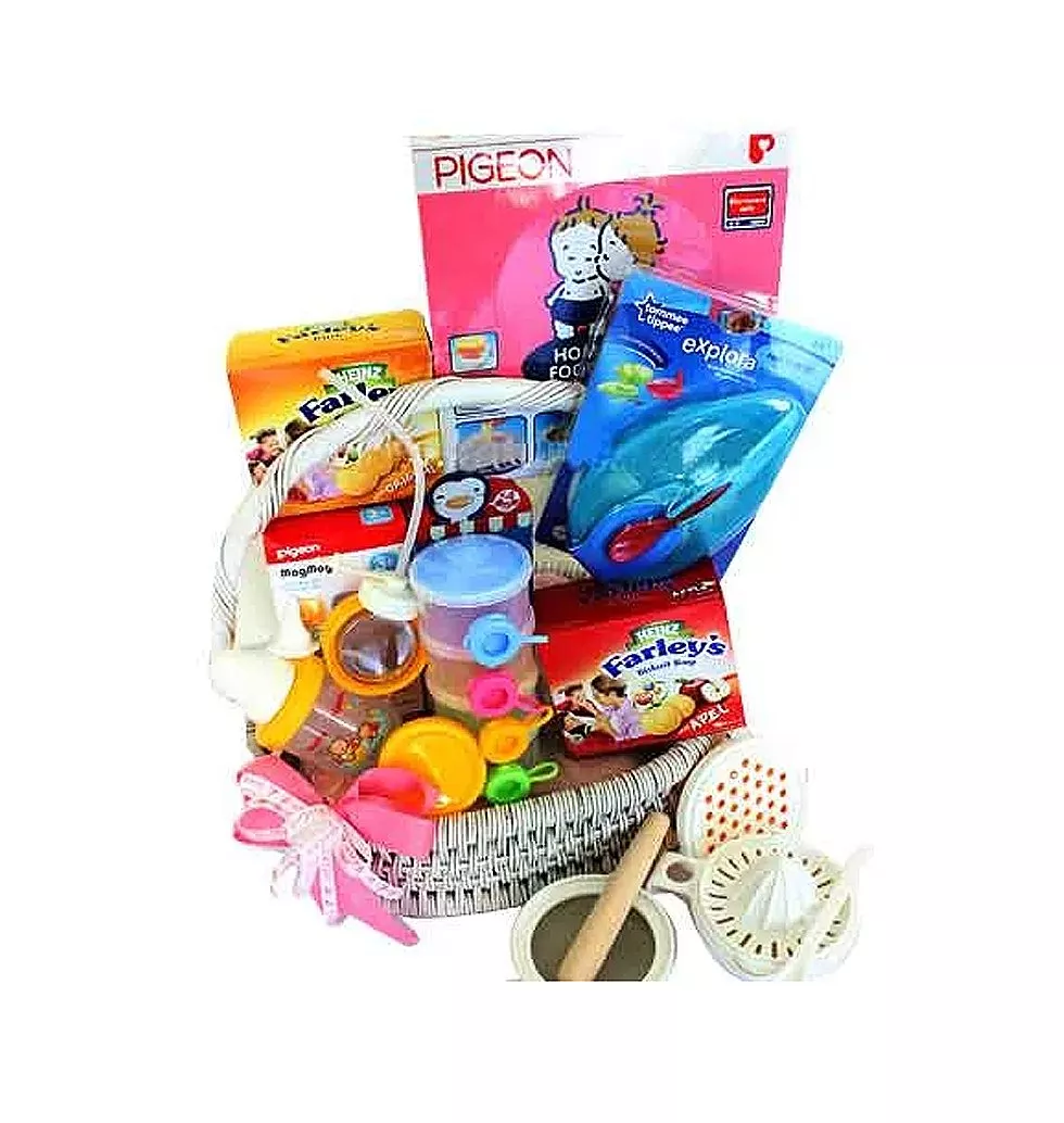 Captivating Baby Food N Essential Gift Hamper