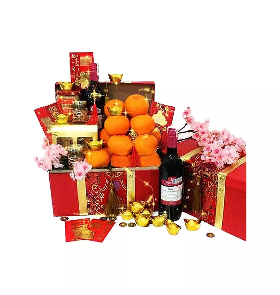 Bountiful Wealth Fruits N Gourmet Gift Hamper