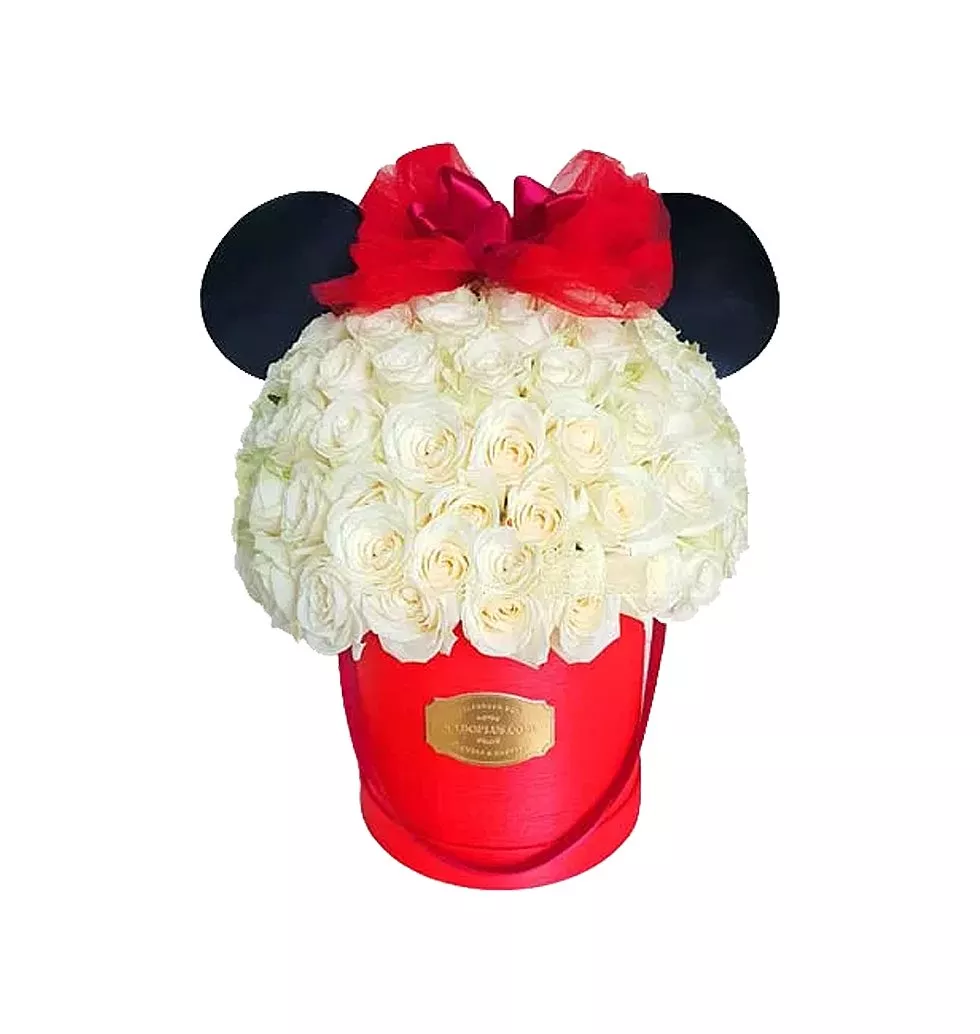 Sun-Kissed Minnie Floral Box Arrangement