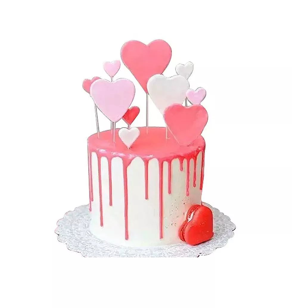 Toothsome Dripping Love Cake