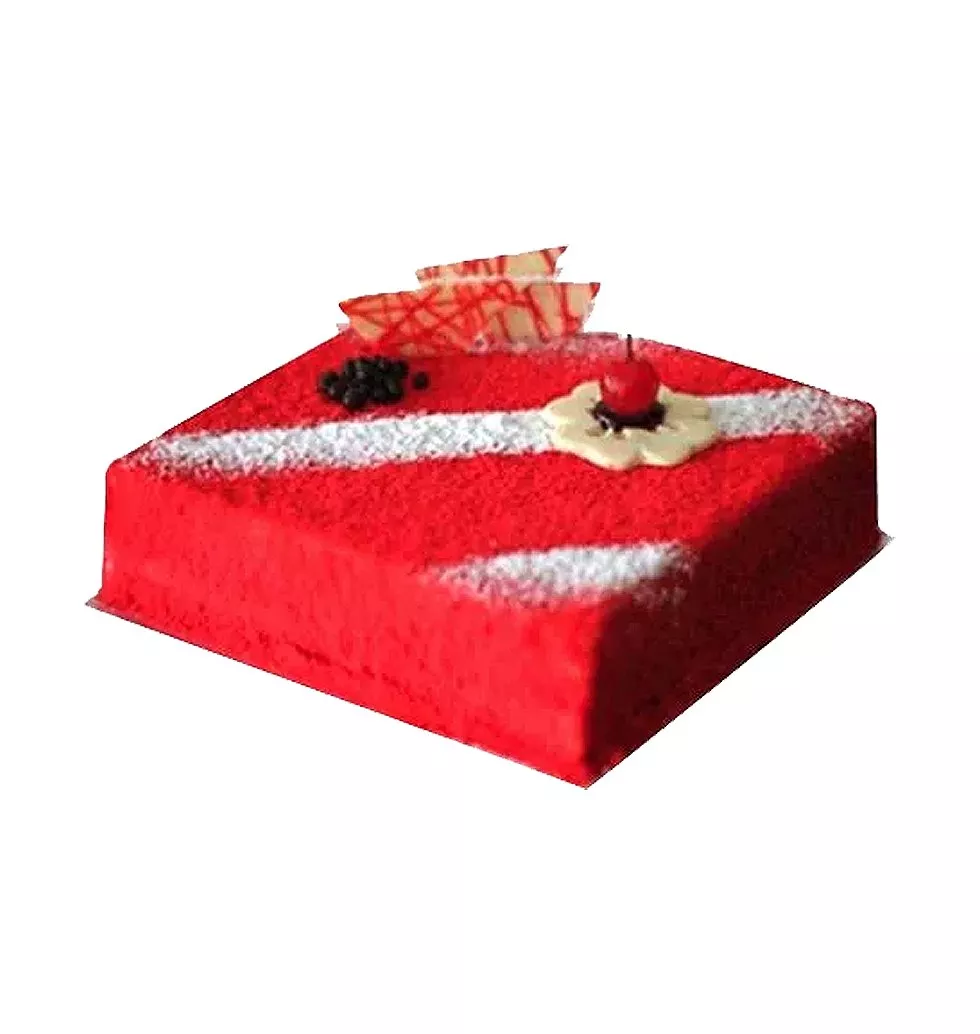 Appealing Cheese N Red Velvet Fusion Cake